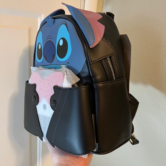 Loungefly - Disney - Vampire Stitch Bow Tie Mini Backpack - Lilo & Stitch - NWT main image 12